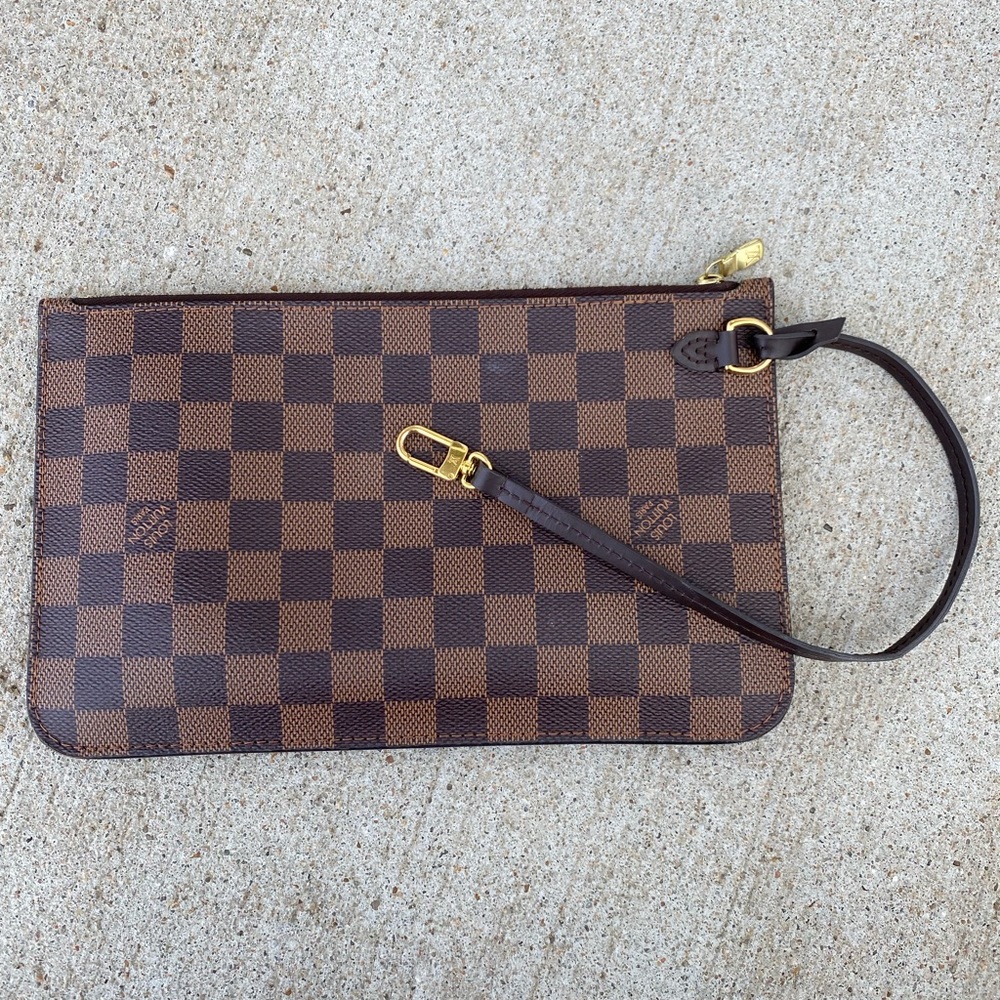 Louis Vuitton Neverfull Pouchette Damier Ebene